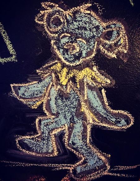 Chalk art